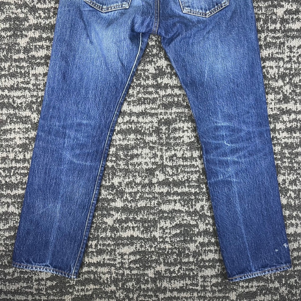 Levi's 501 Jeans Mens 31x29 Blue Medium Wash Vintage Straight Leg Button Fly - Picture 12 of 14